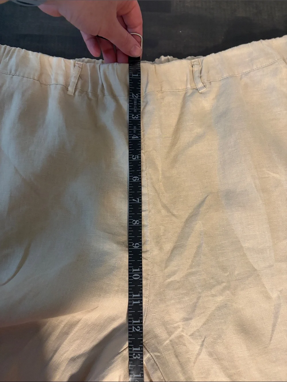 Quince Driftwood Tan 100% European Linen Pull On Pants Size Large Minimalist